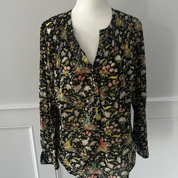 J. Crew  X Drakes London Classic Popover Blouse - Picture 6 of 13